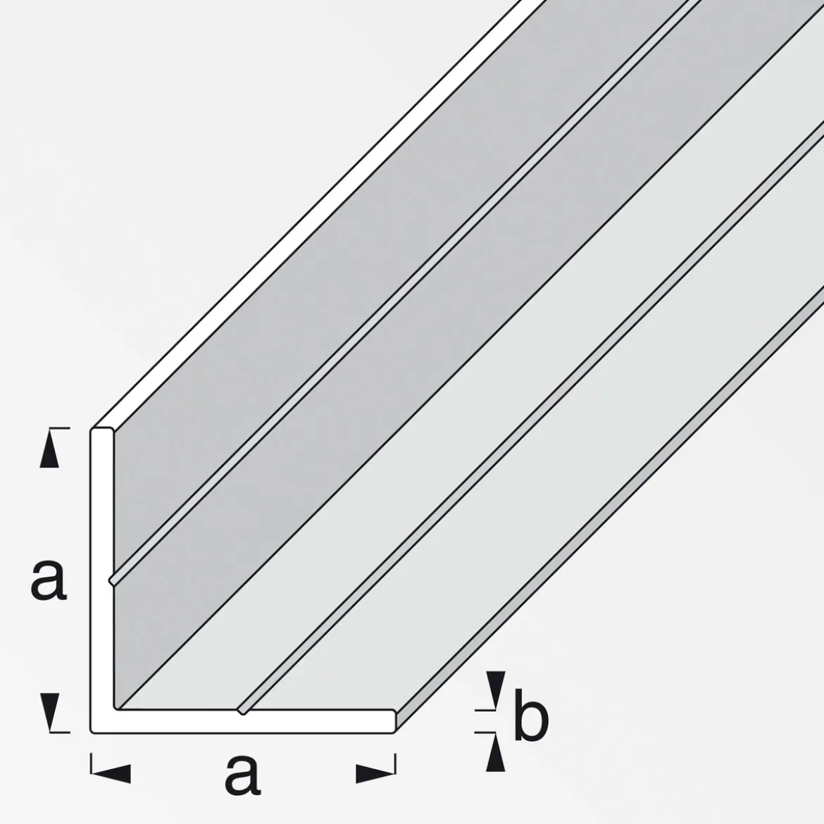 MyTool Winkel 23,5 mm 2,5m gleichschenklig weiß