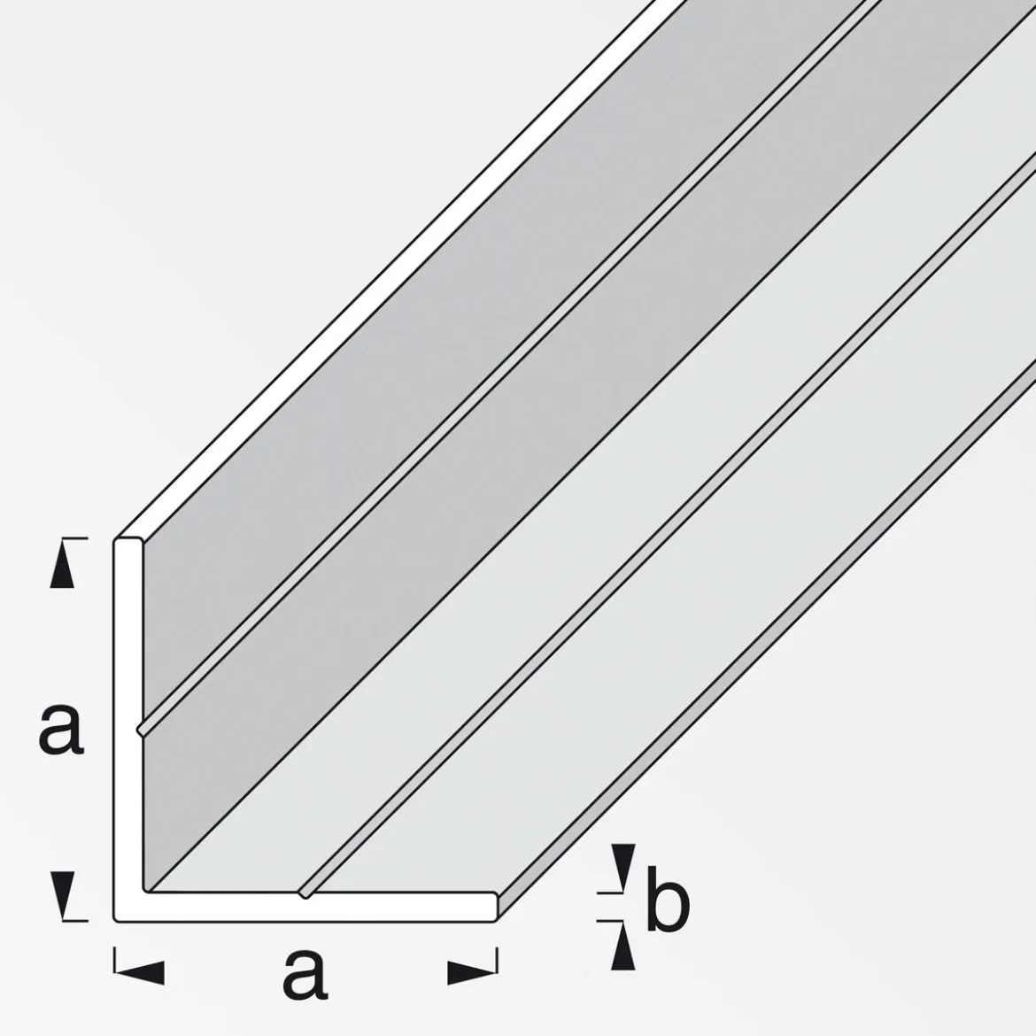 MyTool Winkel 23,5 mm 1m gleichschenklig weiß
