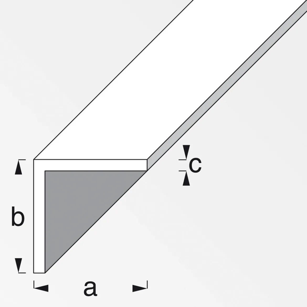 MyTool Winkel 25 x 25 x 1,8 mm 1m schwarz