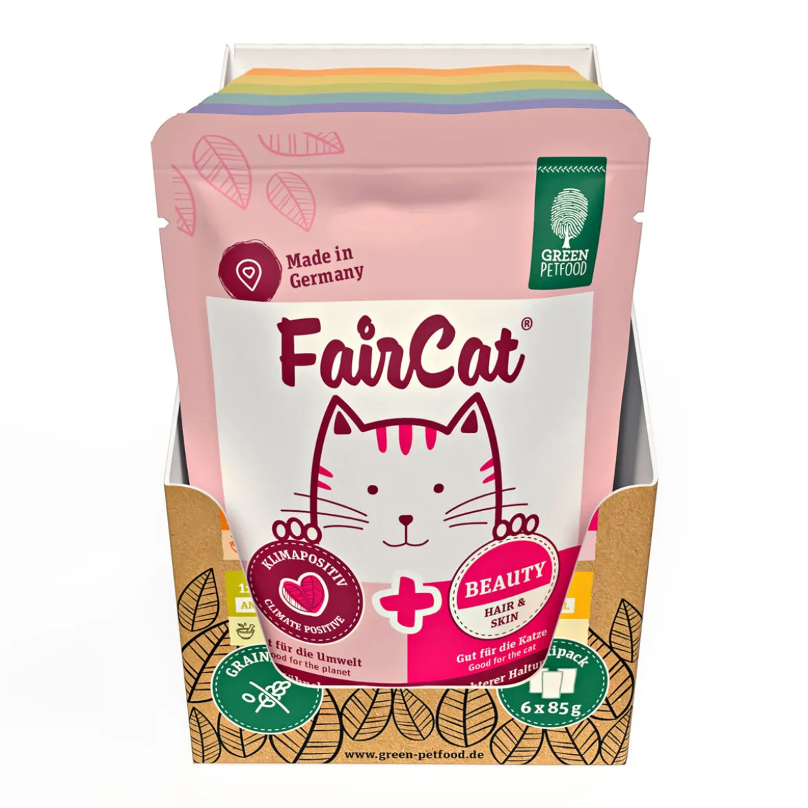 Nassfutter Multipack FairCat 6 x 85 g getreidefrei