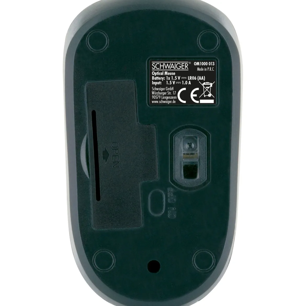 Optische PC Funkmaus schwarz/grau