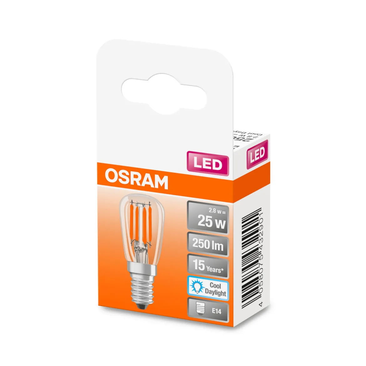 Osram LED-Glühbirne Spezial T26 E14 25W kaltweiß