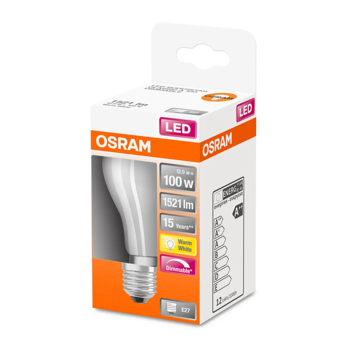 Osram LED-Glühlampe E27 dimmbar 100W matt