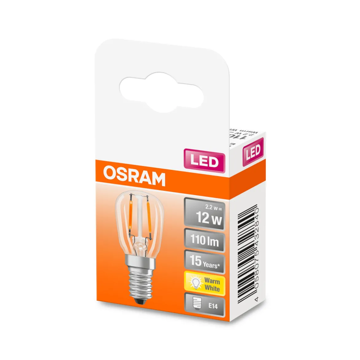 Osram LED-Leuchtmittel E14 warmweiß 12W