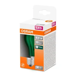 Osram LED-Leuchtmittel Glühlampe E27 4W grün