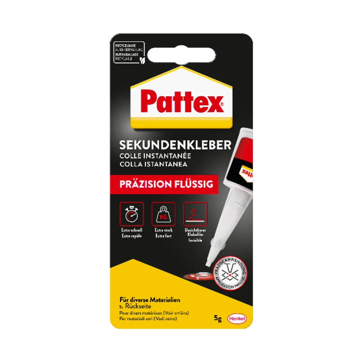 PattexSekundenkleber Präzision 5 g