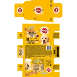 Pedigree Hundefutter MP Junior 4 Sorten 12 x 100 g
