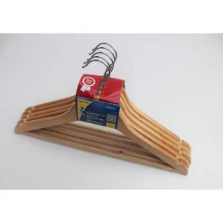 Peggy-Perfect Holzkleiderbügel mit Steg 5er Pack