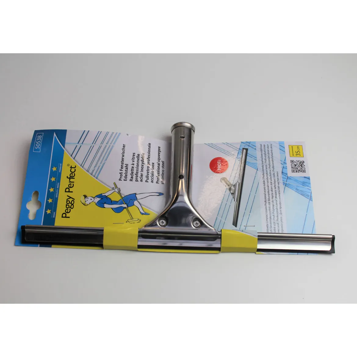 Peggy-Perfect Profi-Fensterwischer 35 cm Edelstahl
