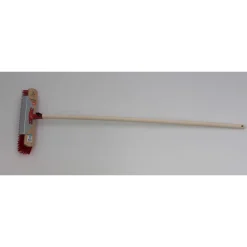 Peggy-Perfect Kratzbesen mit Schabekante und Stiel 40 cm