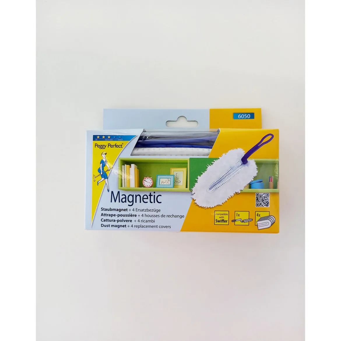 Peggy-Perfect Staubmagnet Magnetic mit 4 Bezügen