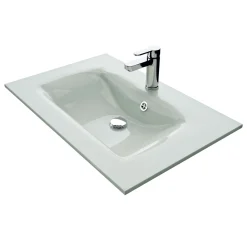 Pelipal Glaswaschtisch Trentino rechteckig 77 x 1,5 x 50 cm