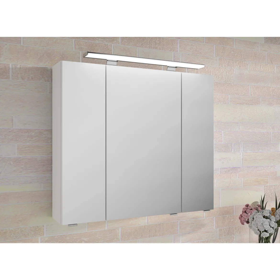 Pelipal Highboard Trentino weiß hochglanz 30 x 90,5 x 33 cm