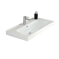 Pelipal Keramikwaschtisch Forli weiß Fokus 5005 92,5 x 7 x 46,5 cm