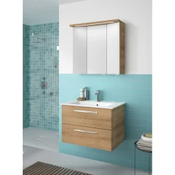 Pelipal Mineralmarmor-Waschtisch Trentino weiß 50 x 77 x 1,5 cm