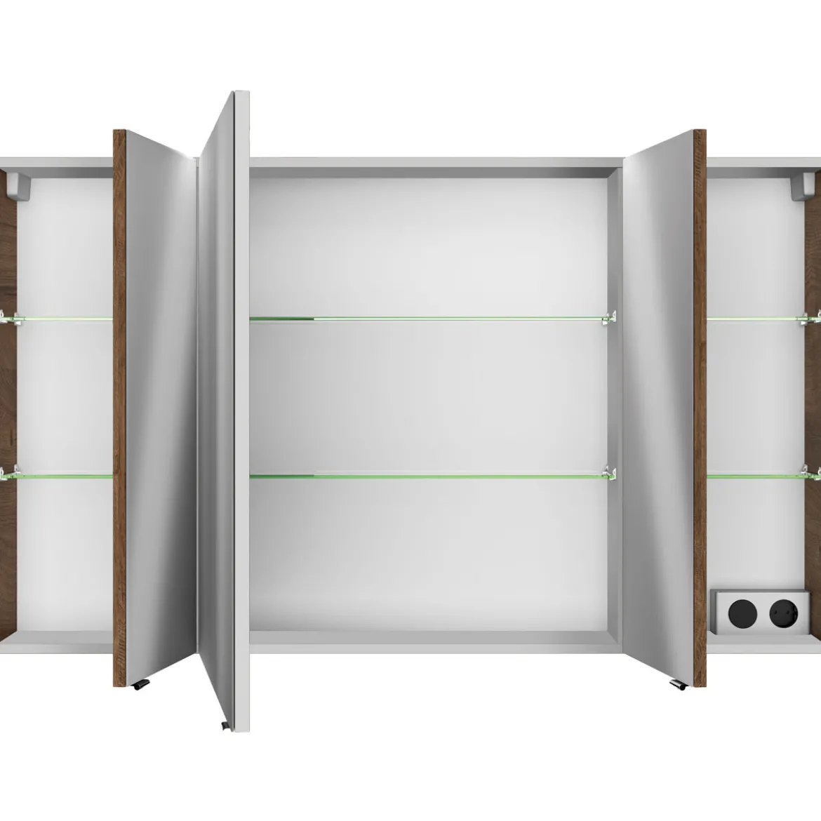 Pelipal Spiegelschrank Asti braun 122 x 1,6 x 26,5 cm