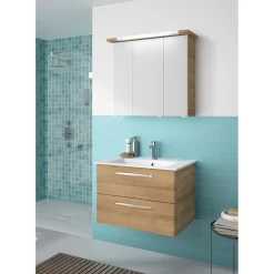 Pelipal Spiegelschrank Trentino inkl Leuchtmittel 75 x 72 x 20 cm