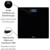 Personenwaage LED 28x28cm, schwarz