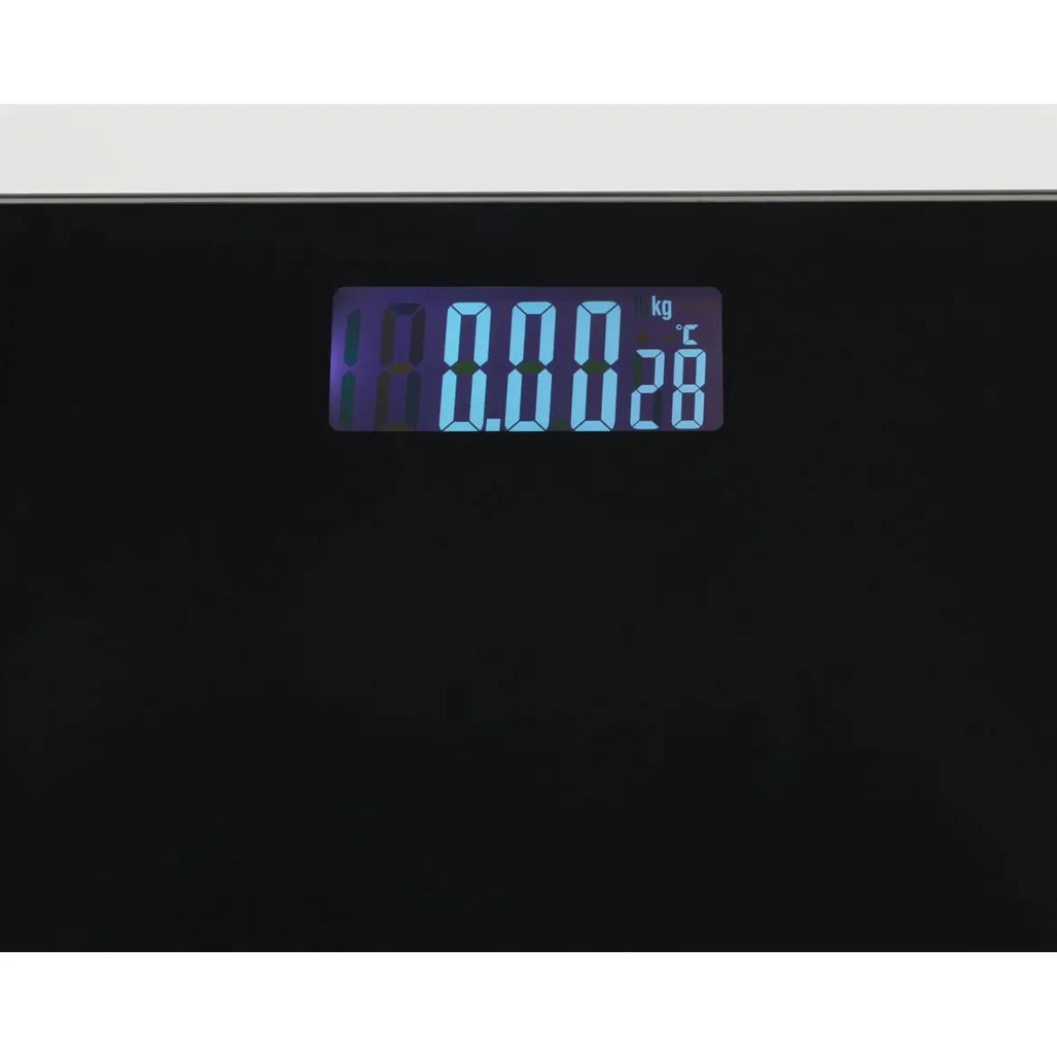 Personenwaage LED 28x28cm, schwarz