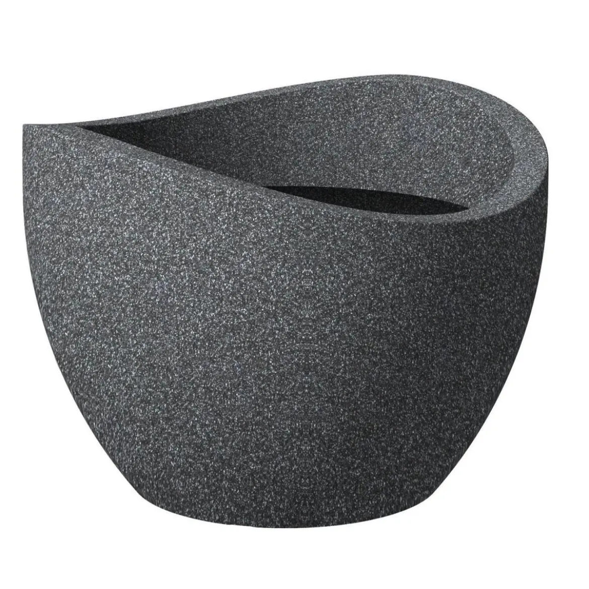 Pflanzengefäß 250/50 Schwarz-Granit