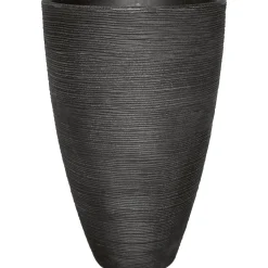 Pflanzgefäß Rillenoptik 40 x 60 cm anthrazit