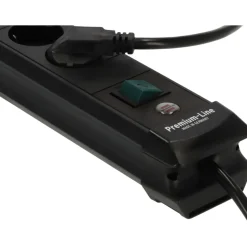Premium Line 6fach mit USB schwarz 3 mH05VV-F 3G1,5
