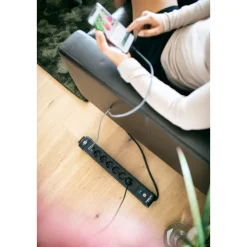Premium Line 6fach mit USB schwarz 3 mH05VV-F 3G1,5