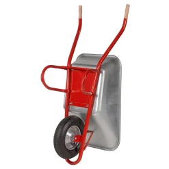 Profi-Bauschubkarre 120 L montiert