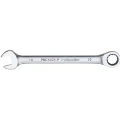 Proxxon Industrial Gabel-Ringschlüssel MicroSpeeder mit Knarrenfunktion 17 mm