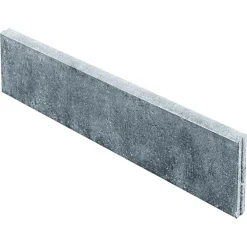 Rasenbord, grau mit Nut und Feder100x25x5 cm