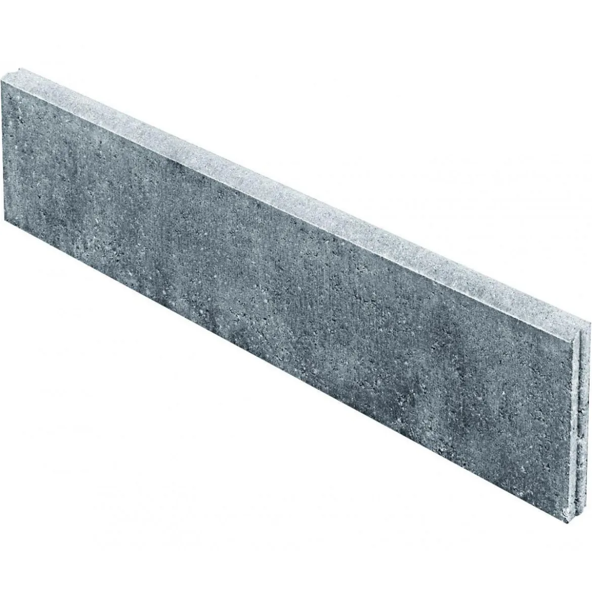 Rasenbord, grau mit Nut und Feder100x25x5 cm