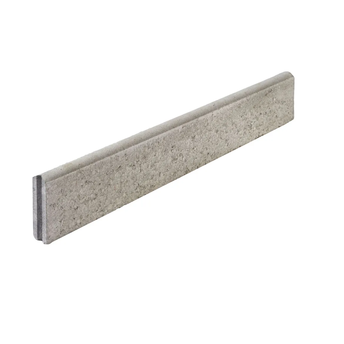 Rasenkante mit Nut und Feder5x15x100 cm, grau