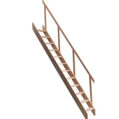 Raumspartreppe Kiel Fichte, 12 Stufeninkl. Gelaender GH bis 283,5 cm