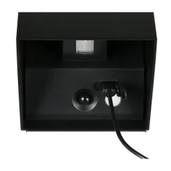 Reality LED Wandleuchte GENIE schwarz eckig