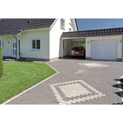 Rechteckpflaster mit Fase, grau10x20x8 cm, 50 Stk./qm