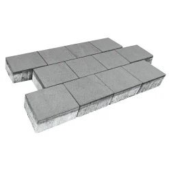 Rechteckpflaster mit Fase, grau10x20x8 cm, 50 Stk./qm