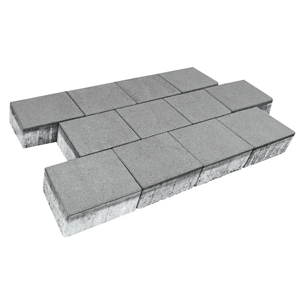 Rechteckpflaster mit Fase, grau10x20x8 cm, 50 Stk./qm