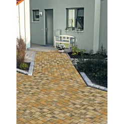 Rechteck 20x10x6 cm Muschelkalk m. Faseincl. 2 Würfel/Lage