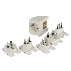 Reisestecker Welt mit Zusatzsicherung