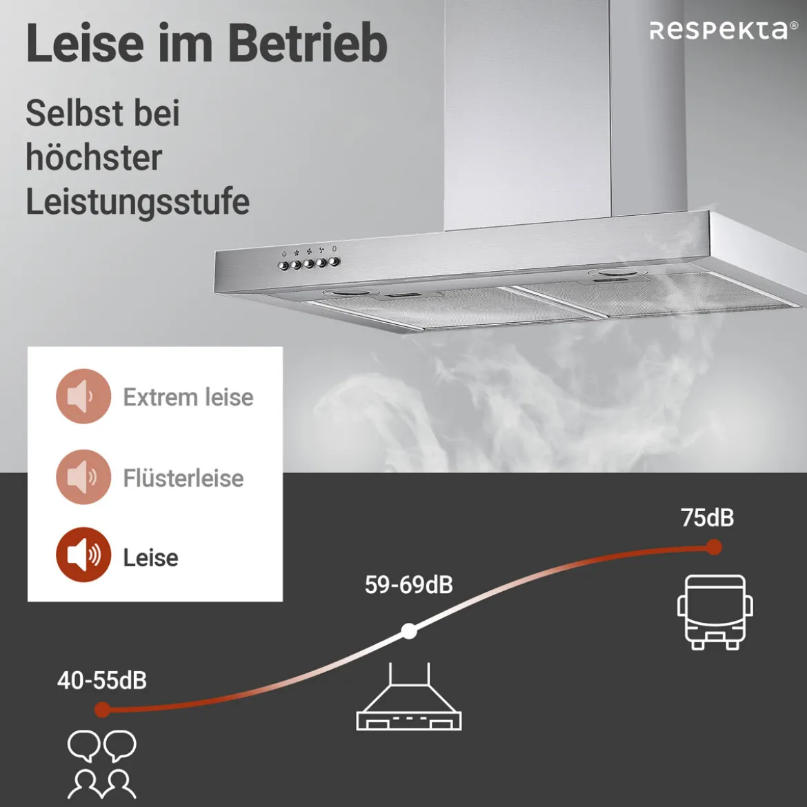 Respekta Blockhaube CH 22098IXBEdelstahl, 60 cm, EEK B