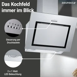 respekta Schraeghaube CH22020 IXA 60cmEdelstahl EEK B