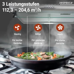 respekta Unterbauhaube CH1259IXCNEdelstahl, 60 cm, EEK C