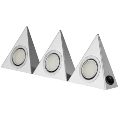 REV Ritter LED-Unterbauleuchte TrianglePromo 3 x 1,8W m Schalter