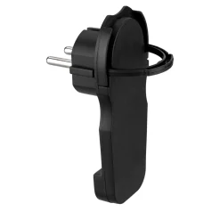 REV Ritter Schutzkontakt-Flachstecker Smart Kunststoff wiederanschließbar schwarz