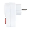 REV Ritter Steckdosenadapter mit Schalter 1fach Schutzkontakt weiß