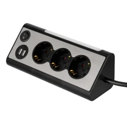REV Ritter USB-Steckdosenleiste Lightsocket 3fach 2xUSB 0,5W