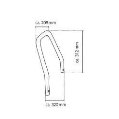 RidderArmlehnen für Bad-Hocker Pro chrom