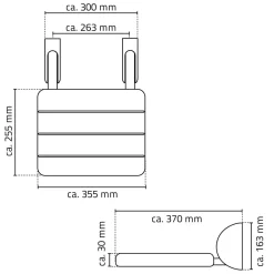 RidderDuschklappsitz Max weiß