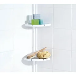 RidderTeleskop-Duscheckregal mit 4 Ablagen 130-260 cm weiß