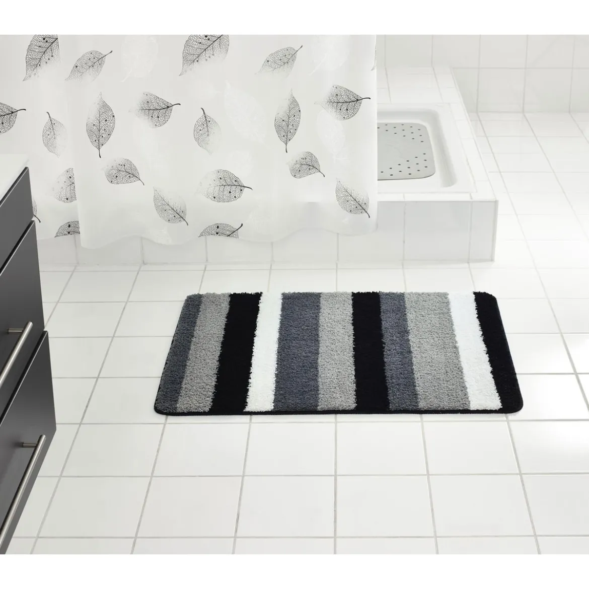 RidderTeppich Carl 60 x 90 cm grau Polyester